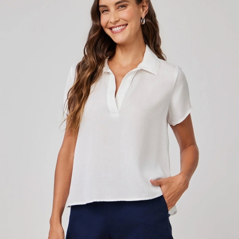 Bella Dahl Classic White Women's Top